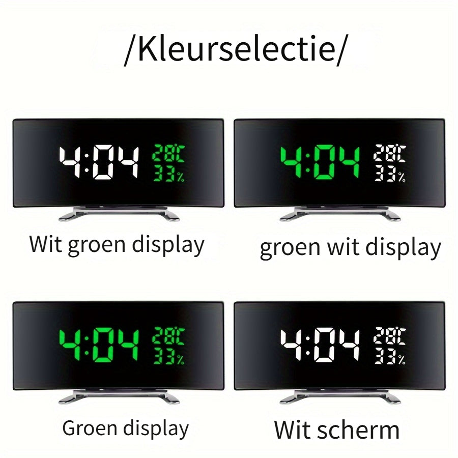 Skorter | SmartClock - Multifunctional LED Alarm Clock with Temperature Display and USB Power