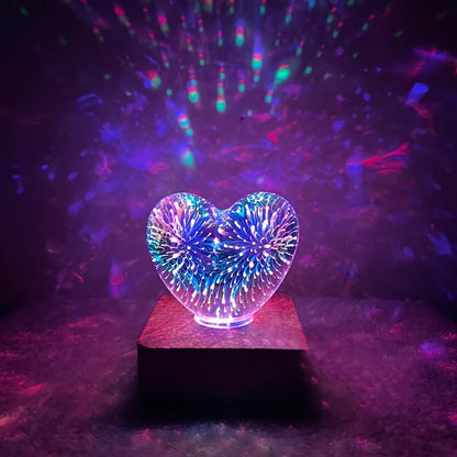 Skorter | FireworkLight - 3D LED Love Heart Fireworks Nightlight