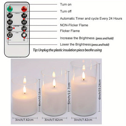 Skorter | 3-piece LED Light Set with Remote Control - Perfect for Christmas, Weddings & Birthdays