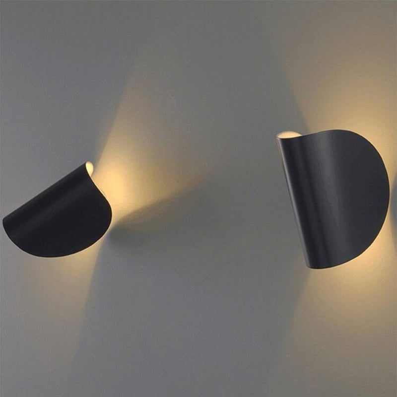 Skorter | Eveline Modern Geometric LED 4 Color Wall Light Indoor/Outdoor Metal