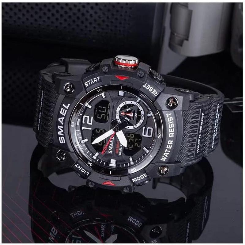 Skorter | Men's waterproof sports wristwatch with date and multifunction LED alarm stopwatch
