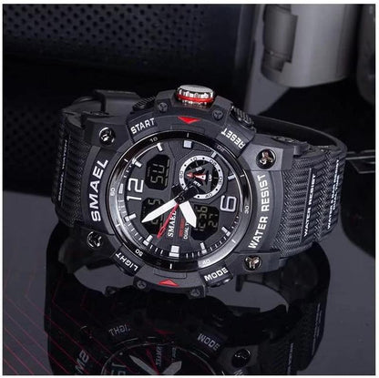 Skorter | Men's waterproof sports wristwatch with date and multifunction LED alarm stopwatch
