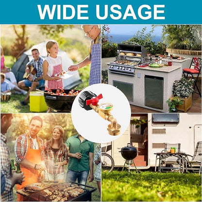 Skorter |  Top-Rated Propane Refill Elbow Adapter with Tank Gauge