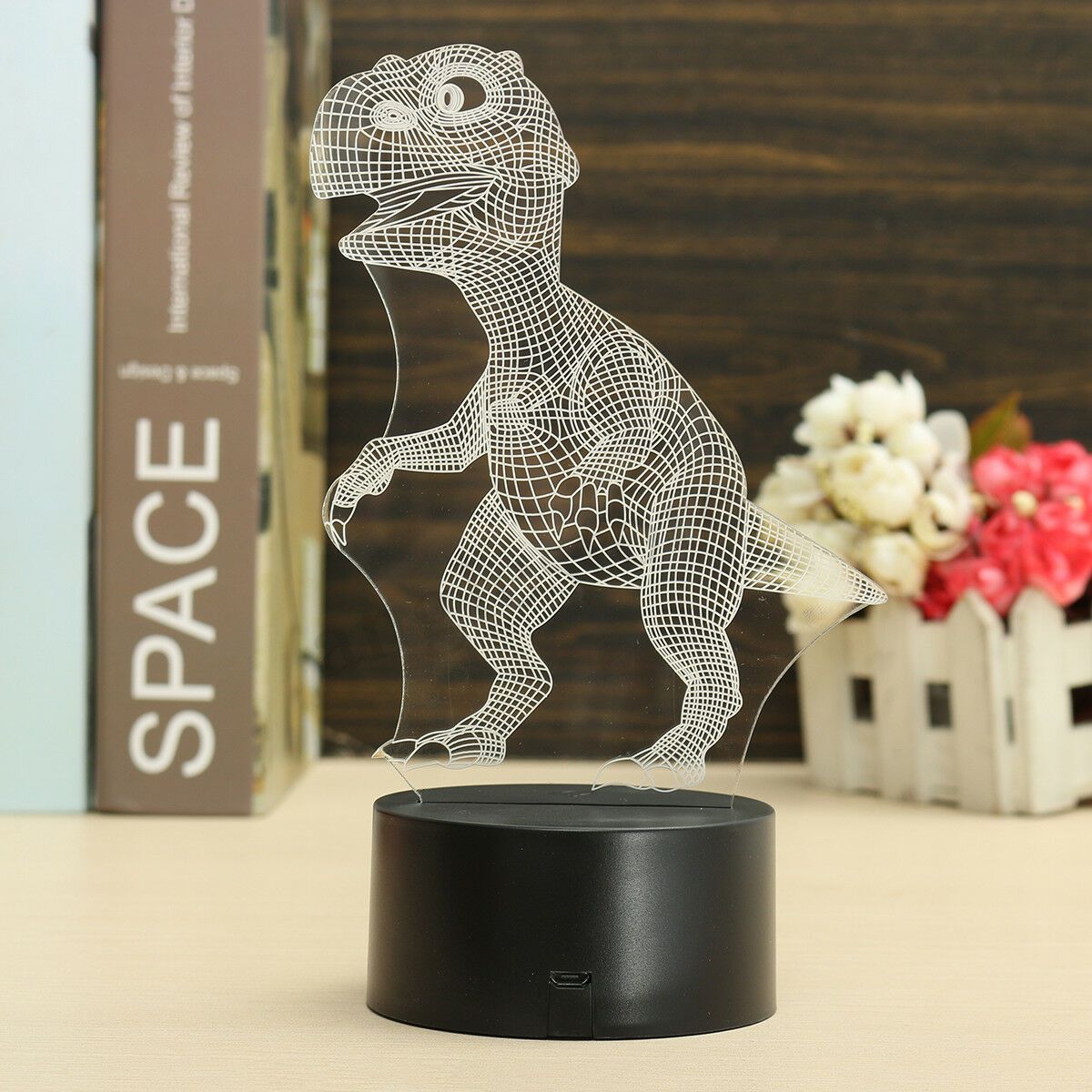 Skorter | Dinosaur Night light - 3D Dinosaur Light - T Rex Night Light
