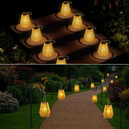 Skorter | Solar Outdoor Handwoven Garden Lamps | Waterproof Landscape Light for Villa & Terrace Decoration - Alpho