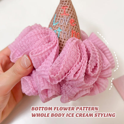 skorter | Bath ball Sweet ice cream peeling towel