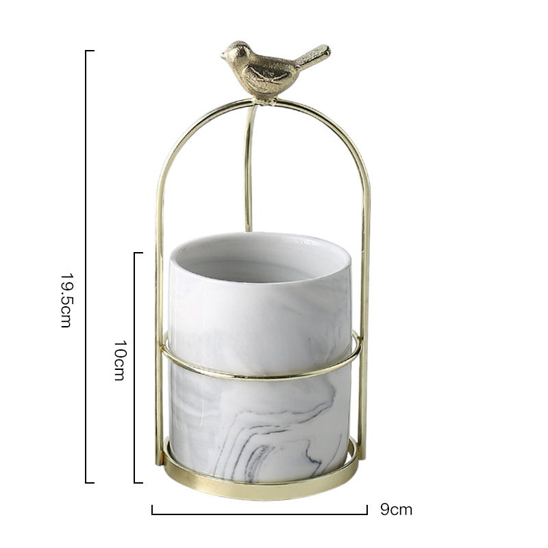 Skorter | Flower plant pots with bird design for stylish decoration