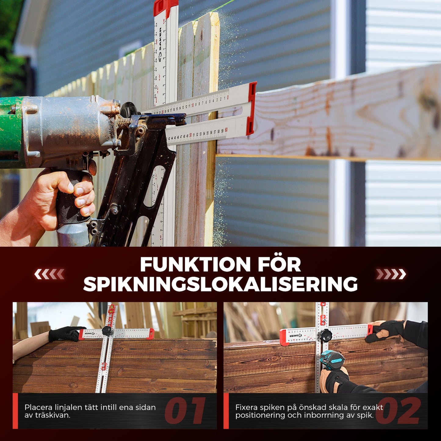 Skorter | 4 I 1 Ruler for Positioning When Drilling