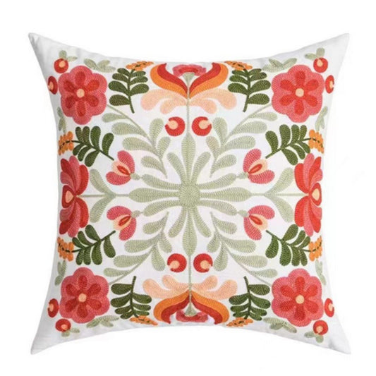 Skorter | Ethereal Embroidery Floral Cushion Cover
