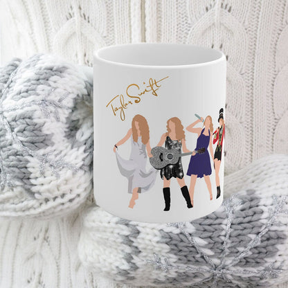 skorter | Floral Music Album Swiftea Mug