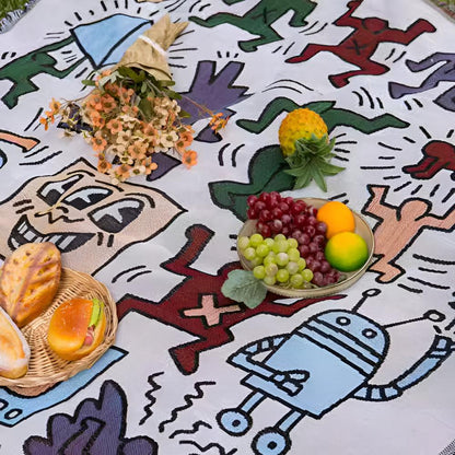 Skorter | Bold Expressions Tassel Blanket