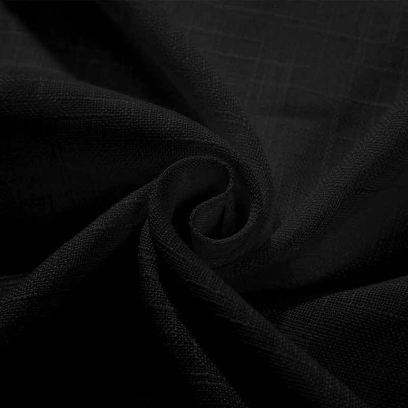 Skorter | Ela Linen Appearance Semi Transparent Curtains Tulle