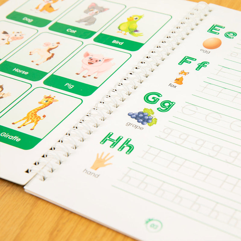 Skorter | Cursive Practice Sentence Reusable Exercise Notebooks for Children