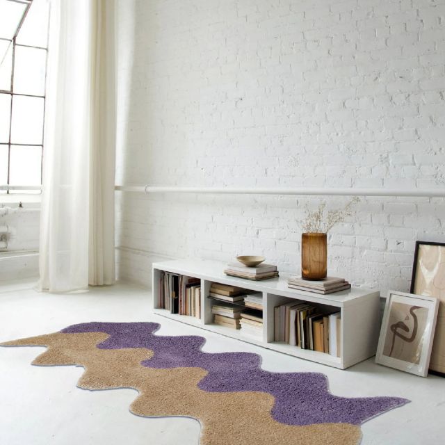 Skorter | Abstract Color Block Rug made of Cotton-Polyester