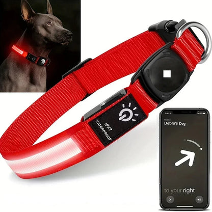 Skorter | Dog Collars – Waterproof LED Light Up Dog Collar with USB Rechargeable Glow, Dog Collars Illuminated for Night Safety, All Sizes