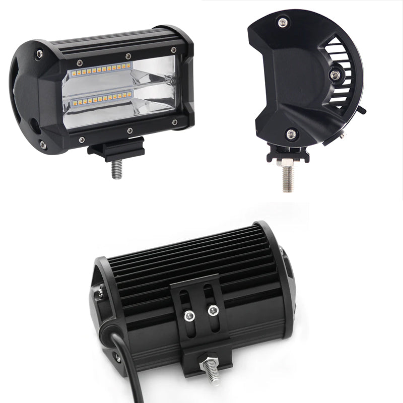 Skorter | 5 Inch Amber White Light Strobe Work Light Pods