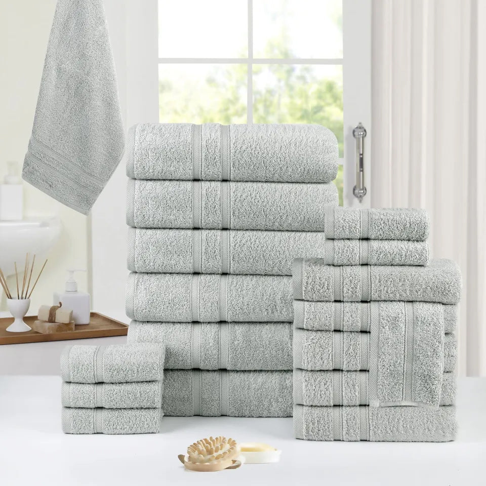 Skorter | 18-Bit: Bibb Home Zero Twist Egyptian Cotton Towel Set