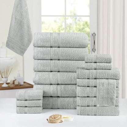 Skorter | 18-Bit: Bibb Home Zero Twist Egyptian Cotton Towel Set