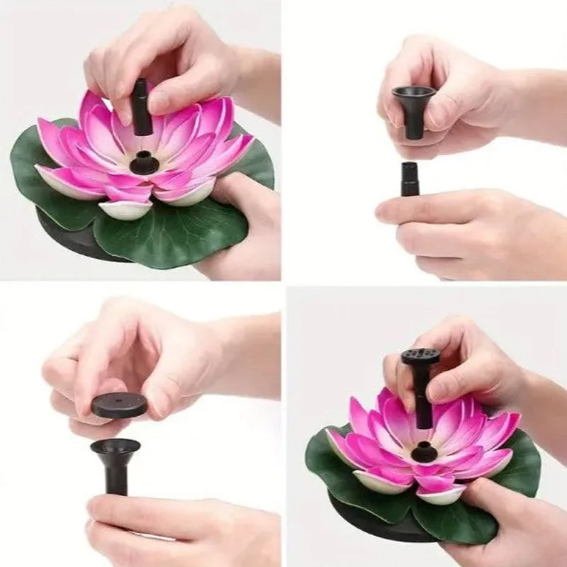 Skorter | Lotus-shaped solar fountain pond decoration