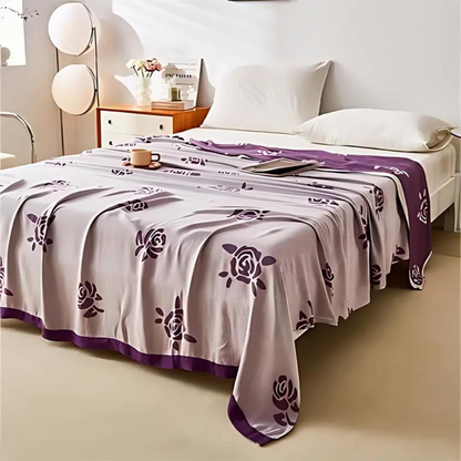 Skorter | Bamboo Fiber Rose Cooling Blanket