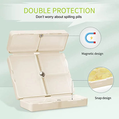 Skorter | 7 Compartments Portable Medication Organizer