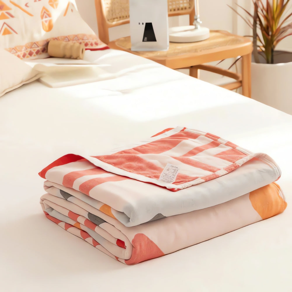 Skorter | Chevron Design Four-Layer Cotton Blanket