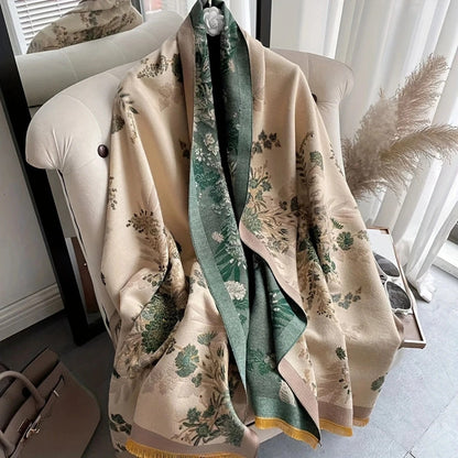 Skorter | Nuvé Floral Soft Double Sided Scarf