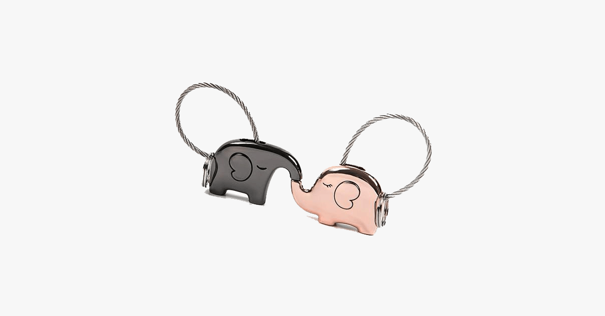 Skorter | Elephant Love Keychain Set