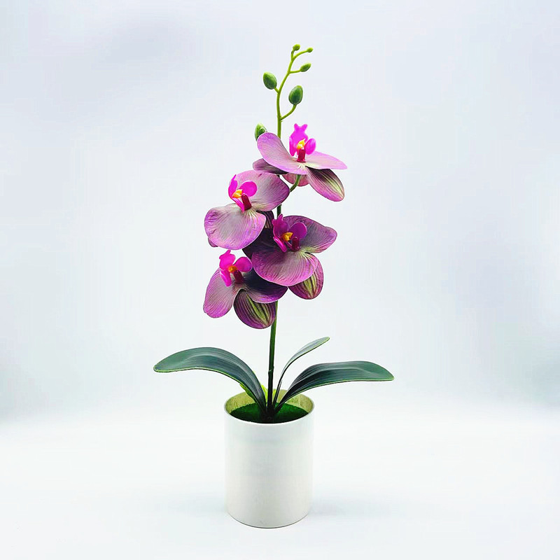 Skorter | Artificial Orchid Flower – Decorative Artificial Plant for Living Room and Table Decoration