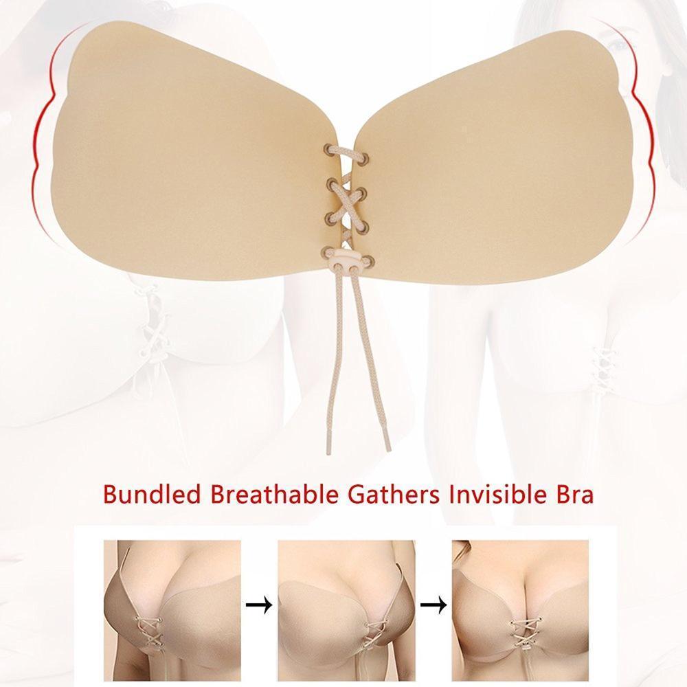 Skorter | Strapless Backless Push Up Self-Adhesive With Drawstring Bra/ Invisible Bra