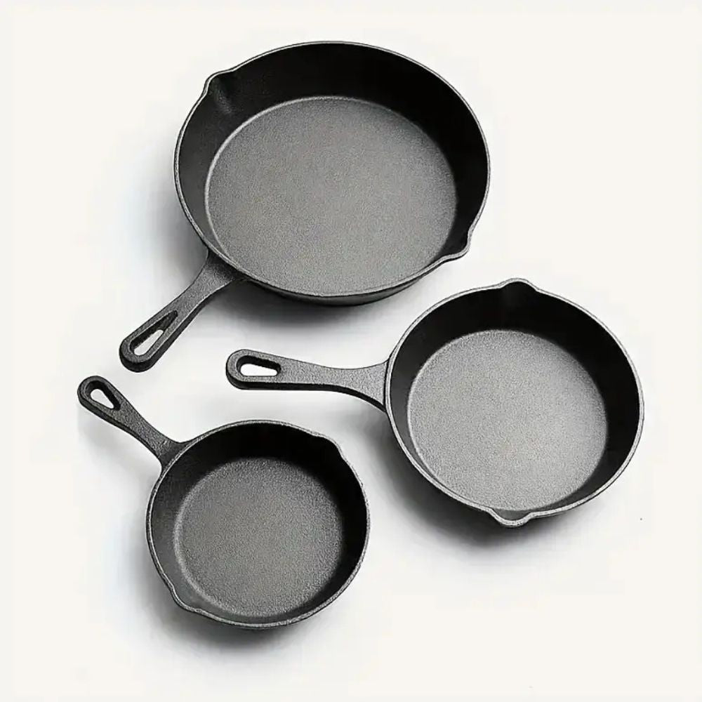 Skorter | Black Cast Iron Frying Pan