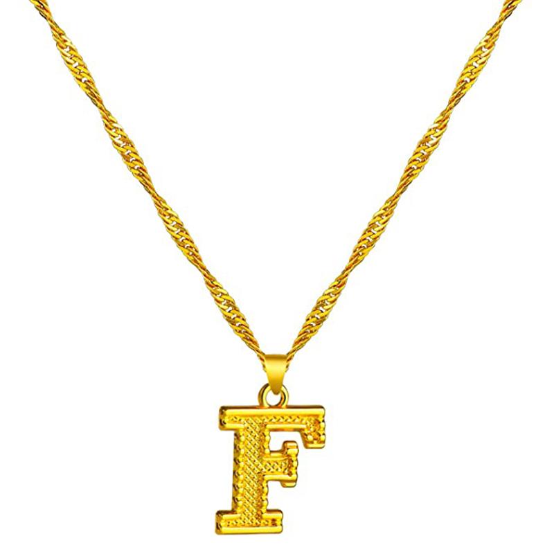 Skorter | 18K gold-plated initial letter necklace