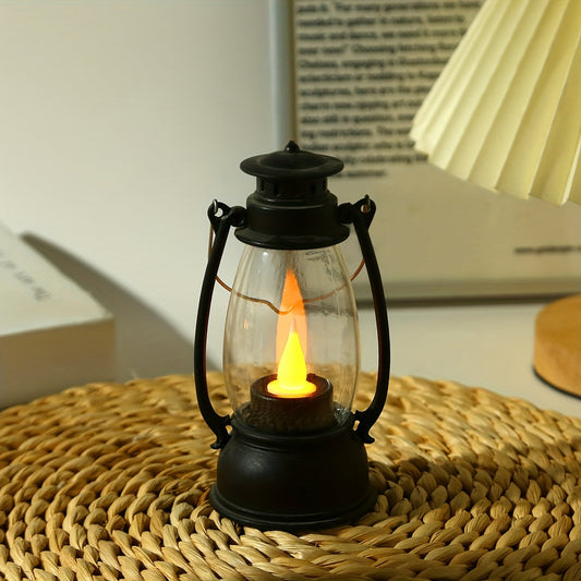 Skorter | NostalgicLight - Charming LED Kerosene Style Lamp with Batteries, Nostalgic Yellow Flame