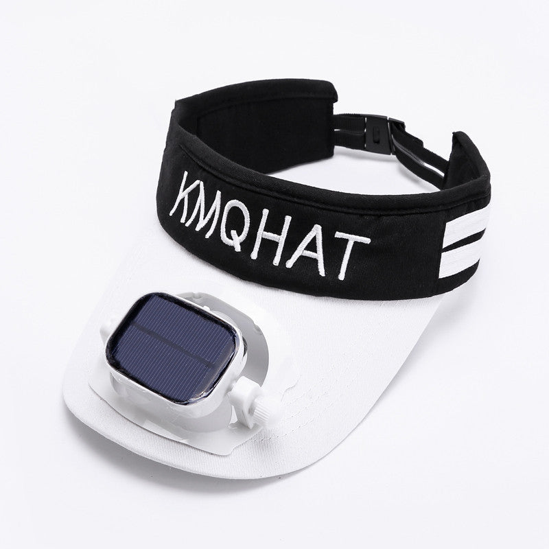 Skorter | Sun Visor Hat with Solar Powered Fan, for Camping, Hiking