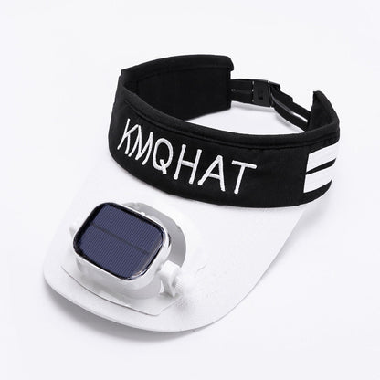 Skorter | Sun Visor Hat with Solar Powered Fan, for Camping, Hiking