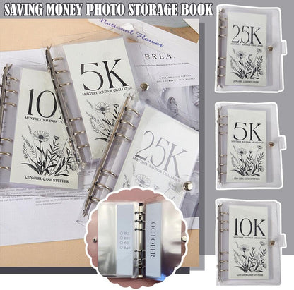 Skorter | 12-Month Envelopes Money-Saving Challenges Binder