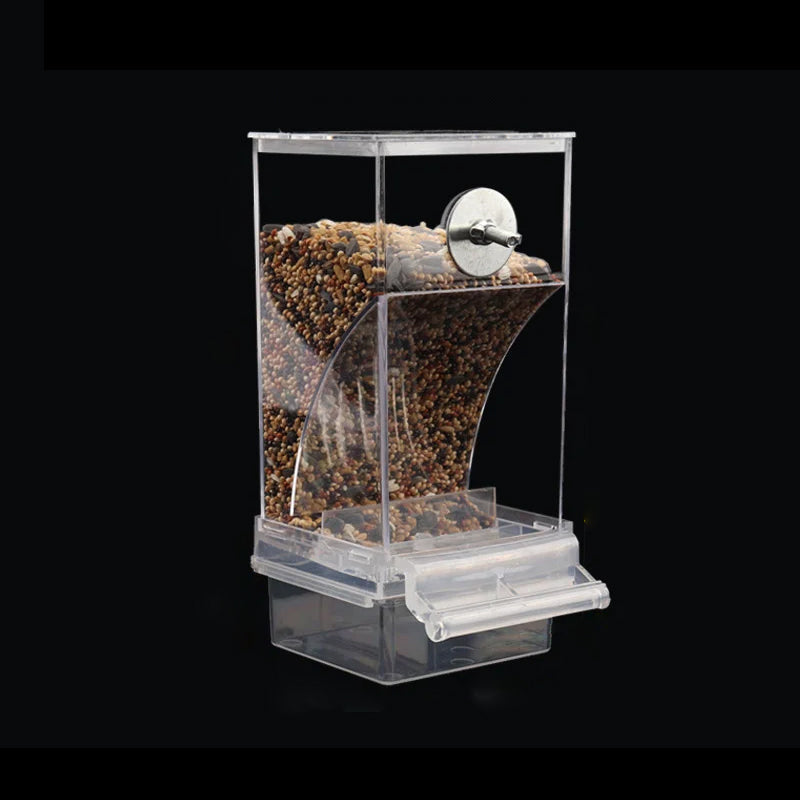 Skorter | Automatic transparent bird feeder without spills