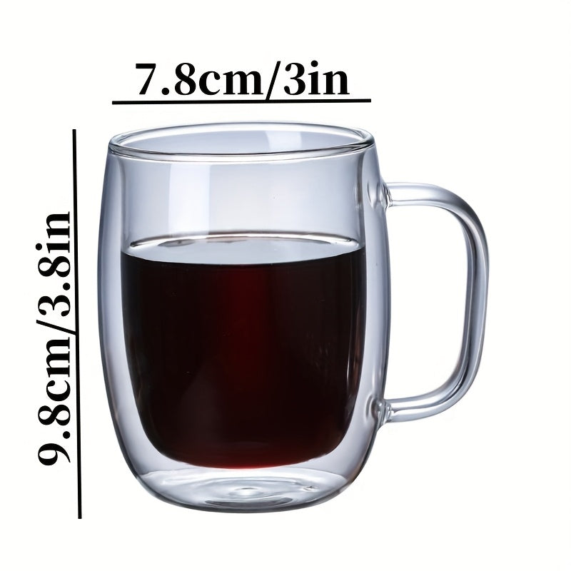 Skorter | ThermoSip Double-walled Glass Mug – Borosilicate Glass, Heat Resistant & Elegant