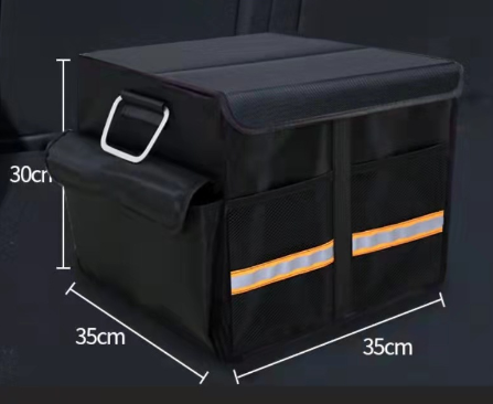 Skorter | Car Trunk Organizer Foldable Cover Durable Sturdy Thickened Plate Collapsible Trunk Storage Box