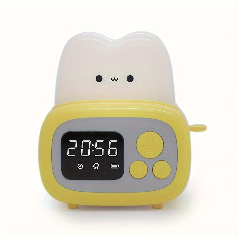 Skorter | GlowBake - Sweet LED Alarm Clock with USB Rechargeable Battery