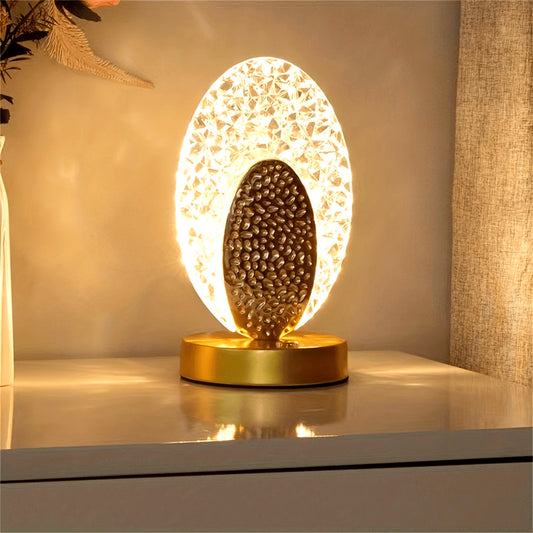 Skorter | FeatherLamp - USB Touch Table Lamp with Peacock Feather Design, Infinite Dimmable LED Light