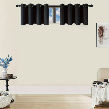 Skorter | Blackout Curtains - 2 Pieces Modern Polyester Curtains with Thermal Insulation and Rings