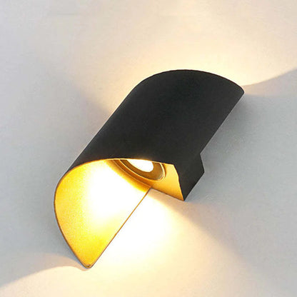 Skorter | Orr Modern LED Wall Lamp, Spiral, Indoor, White/Black, Metal