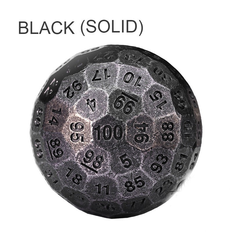 Skorter | 100 Sided Polyhedron Metal Dice with Numbering, Designed for Big Party & More Possibilities