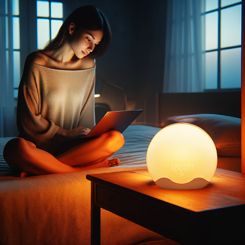 Skorter | HaloLight - Sunrise Simulation Alarm Clock with Touch Control