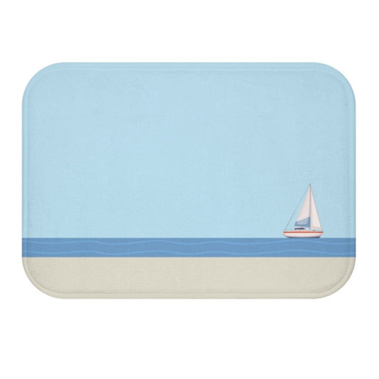 Skorter | Boat in the Ocean Bath Mat