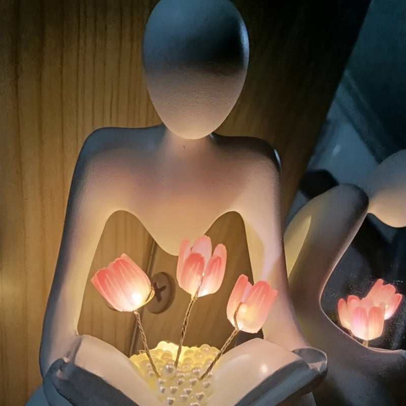 Skorter | ArtTulip - Abstract Tulip Night Lamp made of Art Resin