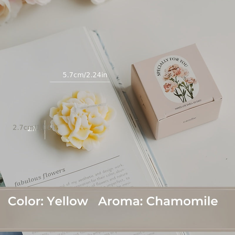 Skorter | 1pc Carnation Scented Candle – Decorative Candle for Mother's Day, Valentine's Day and Christmas