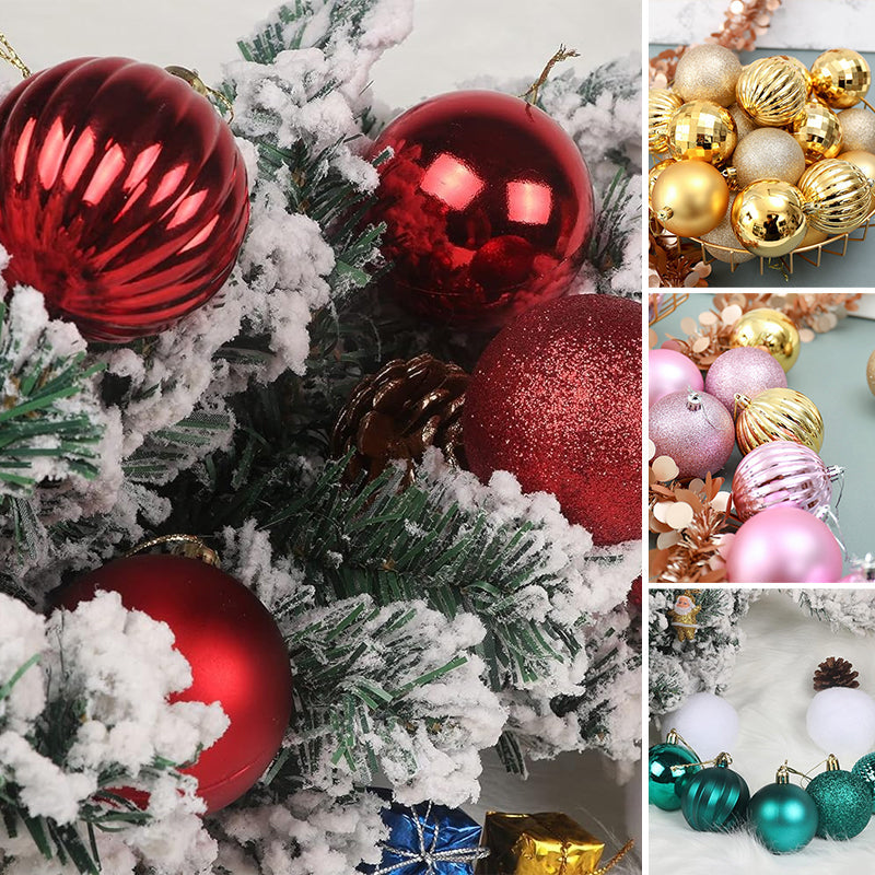 skorter | 34 Pieces Christmas Tree Balls Ornaments