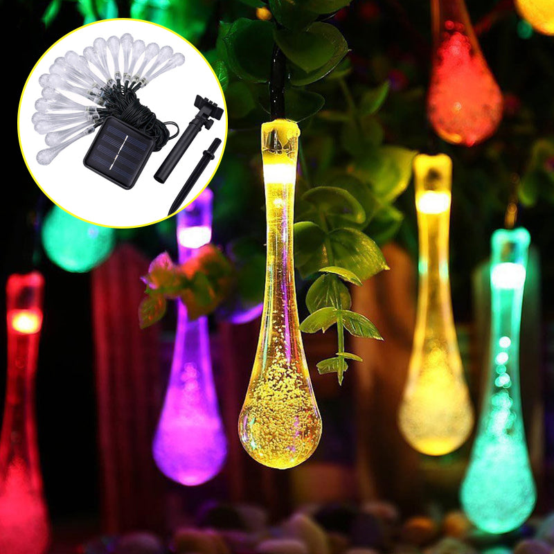 Skorter | Solar Water Droplet String Lights